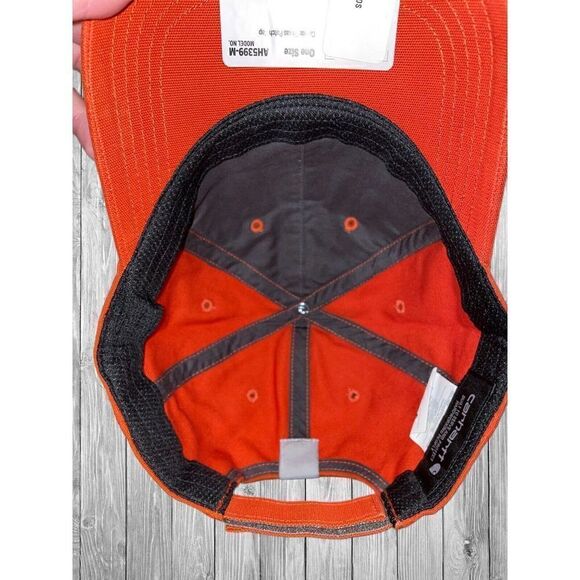 COPY - Carhartt Force Texas Patch Hat Cap Orange Rust Strapback Adjustable NWT - Picture 5 of 5
